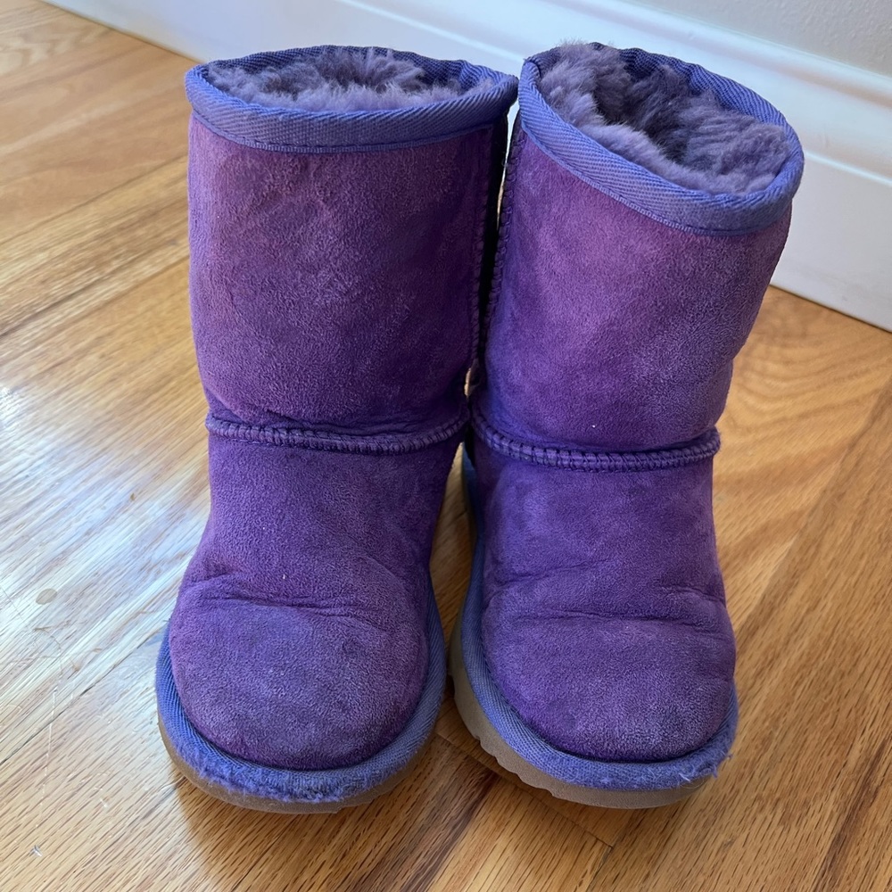 Purple UGG toddler boots size 10